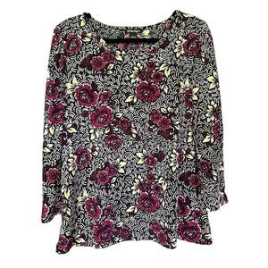 BYdesign Floral Print‎ Blouse - Long Sleeves Size L